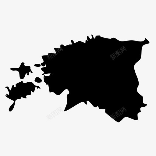 爱沙尼亚国家欧洲图标svg_新图网 https://ixintu.com 国家 地图 地理 欧洲 爱沙尼亚 西方国家