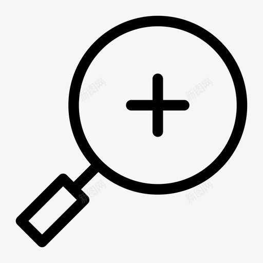放大识别搜索图标svg_新图网 https://ixintu.com 搜索 放大 识别