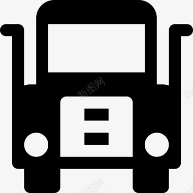 重型卡车汽车交货图标图标