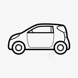 微型城市城市车微型车1型车图标高清图片
