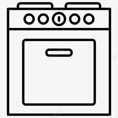 烤箱电器厨房用具图标图标
