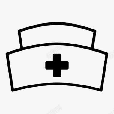 护士帽急诊医疗图标图标