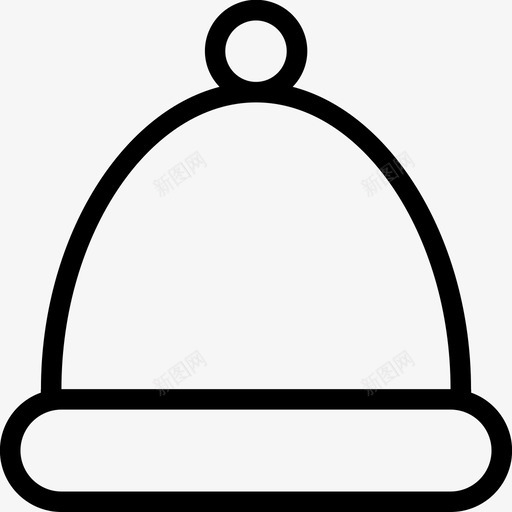 圣诞老人帽圣诞节图标svg_新图网 https://ixintu.com 圣诞老人帽 圣诞节