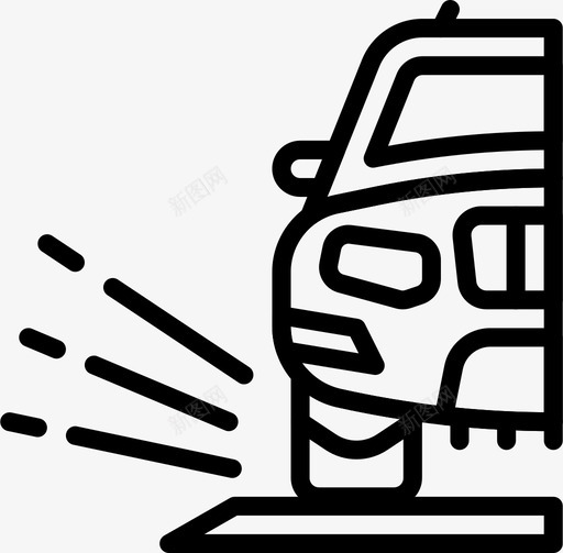 汽车碎片距离旅行图标svg_新图网 https://ixintu.com 旅行 汽车 汽车碎片 汽车轮廓 汽车零件 距离