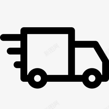 快速送货卡车调度快速送货图标图标