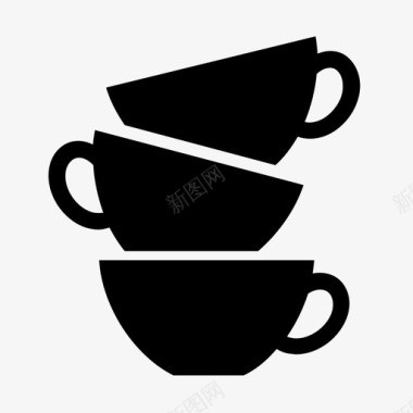 杯子咖啡厨房用具图标图标