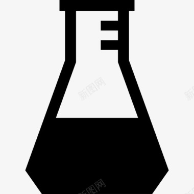 锥形瓶实验室设备图标图标