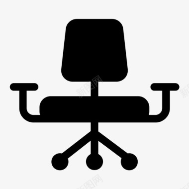 椅子办公室雕文图标图标