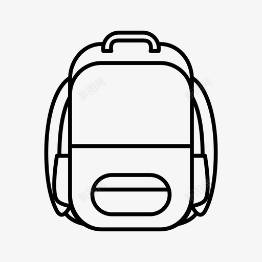背包包物品图标svg_新图网 https://ixintu.com 包 学校 工具 物品 背包 返校