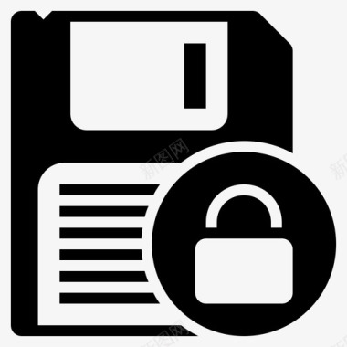 安全存储数据存储锁定文件图标图标