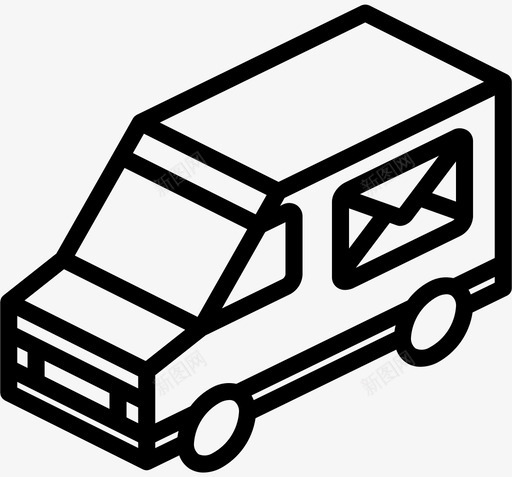 运输卡车前部包装装运图标svg_新图网 https://ixintu.com 包装 包装和装运轮廓 装运 运输卡车前部