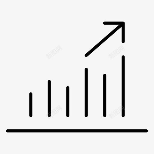 报告图表增长图标svg_新图网 https://ixintu.com 图表 增长 报告 统计 网络营销