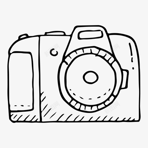 数码相机涂鸦设备图标svg_新图网 https://ixintu.com 数码相机 涂鸦设备
