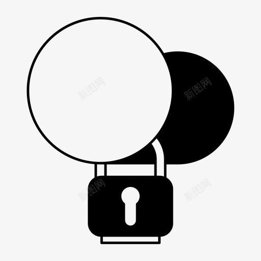 云安全挂锁密码图标svg_新图网 https://ixintu.com 云安全 保护 密码 密码和安全标志符号 挂锁