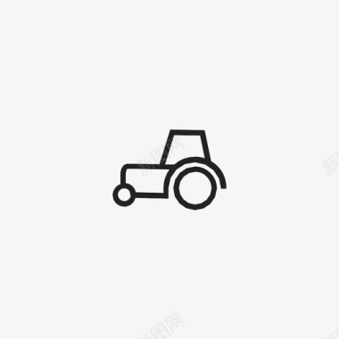 拖拉机农业联合收割机图标图标