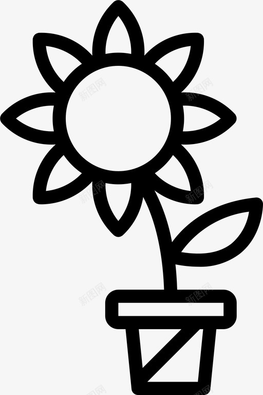 花卉园艺植物图标svg_新图网 https://ixintu.com 园艺 园艺大纲 植物 花卉