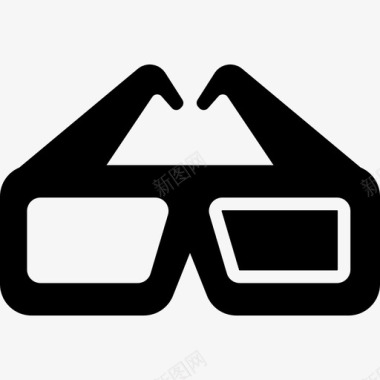 3d眼镜电影院游戏图标图标