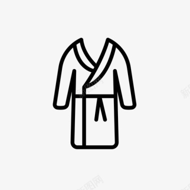 浴袍外套背心图标图标