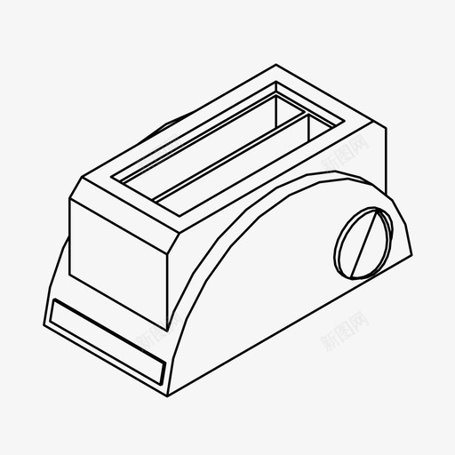 烤面包机家用电器面包烤面包机图标svg_新图网 https://ixintu.com 家用电器 小家电 早餐 烤面包机 面包烤面包机