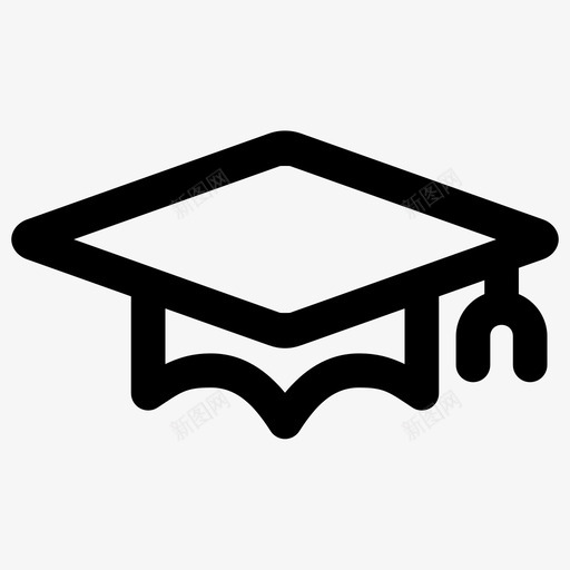 砂浆板大学文凭图标svg_新图网 https://ixintu.com 大学 教育 文凭 毕业 砂浆板