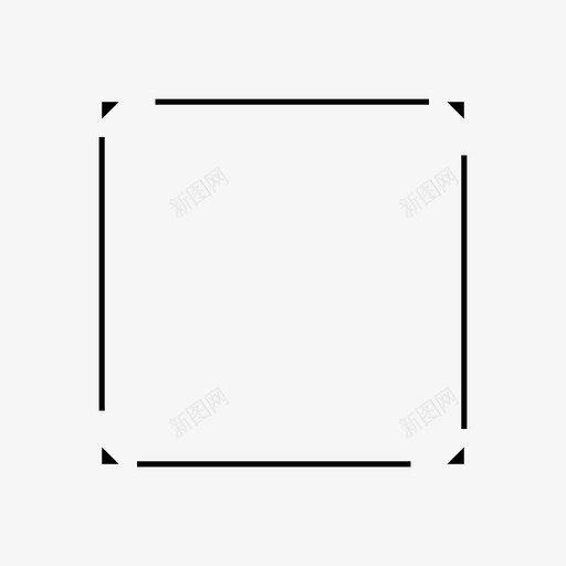 正方形虚线几何形状图标svg_新图网 https://ixintu.com 几何形状 正方形 虚线