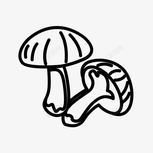 栽培蘑菇图标svg_新图网 https://ixintu.com 栽培蘑菇