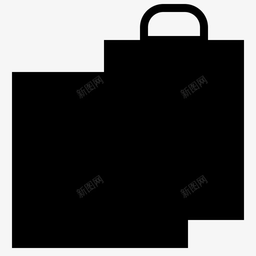 购物袋集装箱商店图标svg_新图网 https://ixintu.com 商店 网上购物 购物 购物袋 集装箱