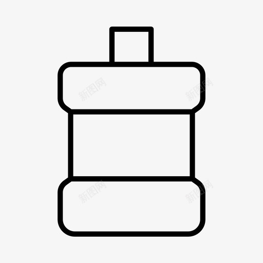 漱口水浴室美容图标svg_新图网 https://ixintu.com 卫生 浴室 漱口水 牙齿护理 瓶子 美容