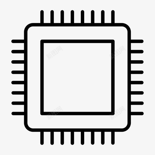 处理器计算机硬件图标svg_新图网 https://ixintu.com 处理器 硬件 计算机