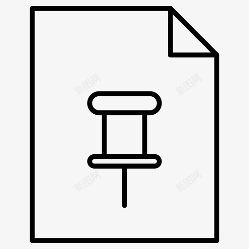 pinpin文档pin文件图标svg_新图网 https://ixintu.com pdf阅读器应用程序 pin pin文件 pin文档