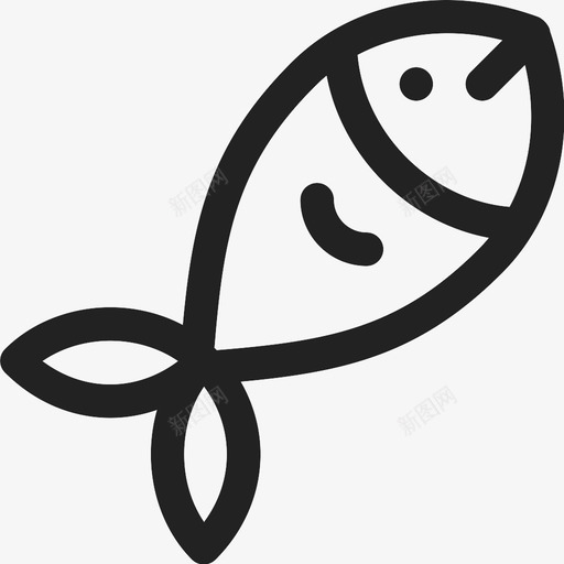 鱼食物海洋生物图标svg_新图网 https://ixintu.com 海洋生物 食物 鱼