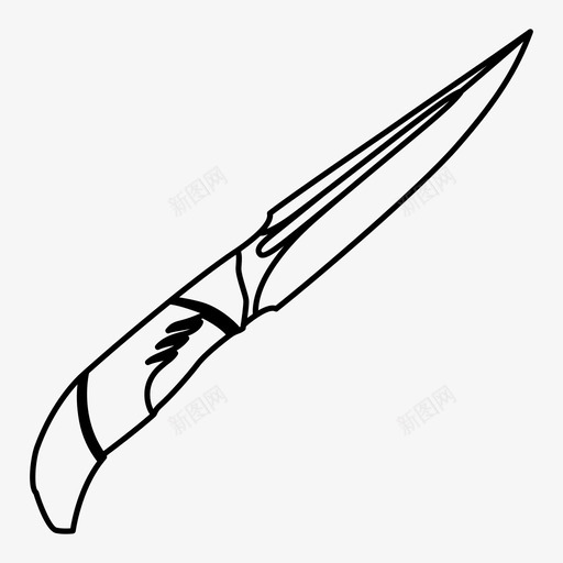 定型刀刀武器图标svg_新图网 https://ixintu.com 刀 定型刀 武器