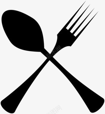 吃叉子休息图标图标