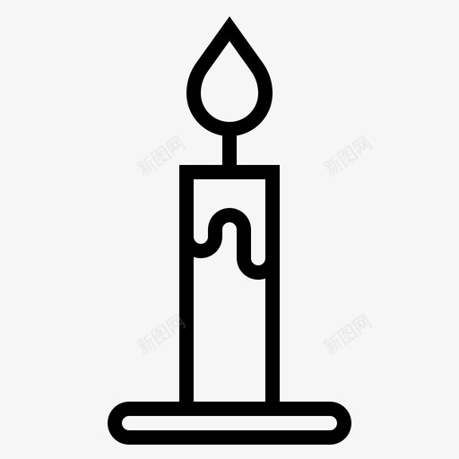 蜡烛庆祝灯光图标svg_新图网 https://ixintu.com 冬天 庆祝 灯光 蜡烛