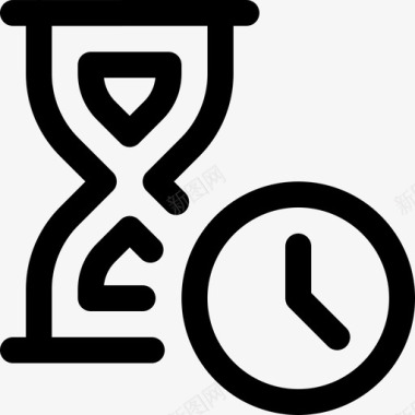 时间管理沙漏计时器图标图标