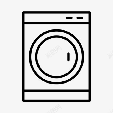 烘干机清洁家务图标图标