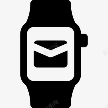 智能手表电子邮件功能通知图标图标