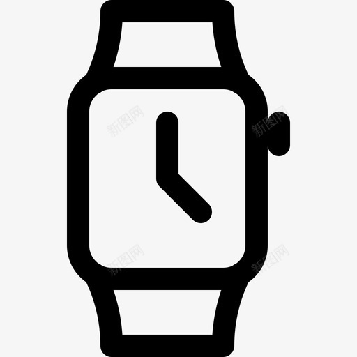 手表配件时间图标svg_新图网 https://ixintu.com 手表 时间 服装 服装线图标 配件 钟表