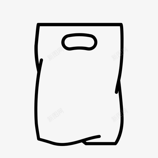 购物袋捆绑包装图标svg_新图网 https://ixintu.com 包装 捆绑 生产线 购物袋