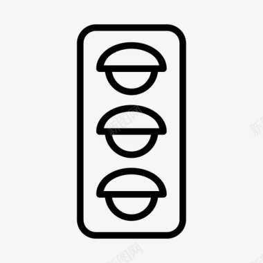 红绿灯交通信号灯图标图标