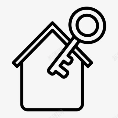 房屋钥匙移交贷款图标图标