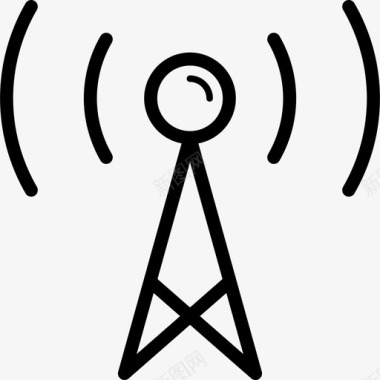 信号塔技术塔通用网络图标图标
