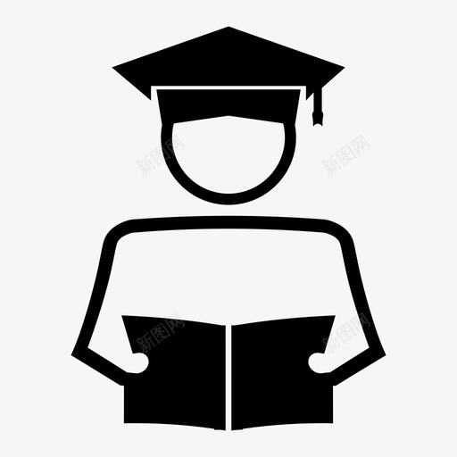学生大学研究生图标svg_新图网 https://ixintu.com 大学 学生 教育毕业 研究生