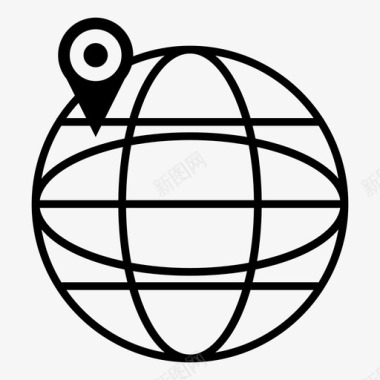 世界地球国际图标图标