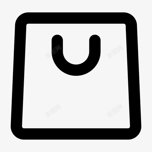 购物袋必需品图标svg_新图网 https://ixintu.com 必需品 购物袋