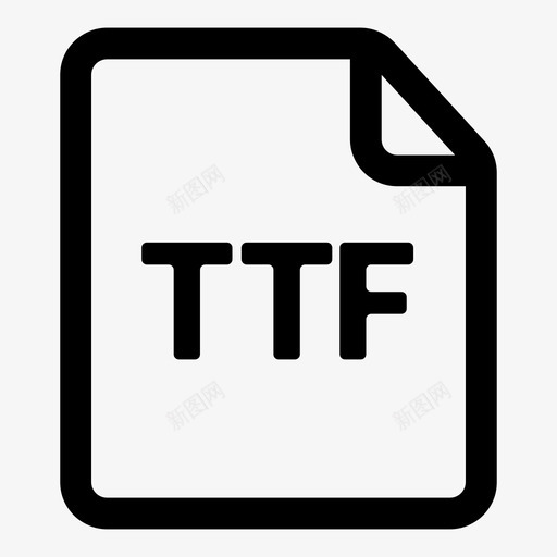 ttf文件字体真图标svg_新图网 https://ixintu.com ttf文件 字体 文件扩展名 真 类型