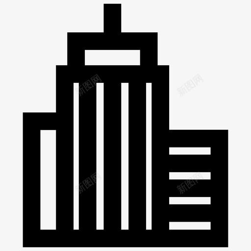 商业建筑城市图标svg_新图网 https://ixintu.com 公司 商业 城市 建筑
