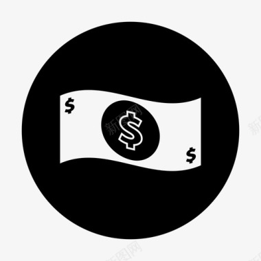 钱钞票美元图标图标
