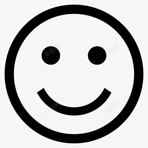 微笑表情性格情感图标svg_新图网 https://ixintu.com 微笑表情 性格 情感 笑脸 表情轮廓