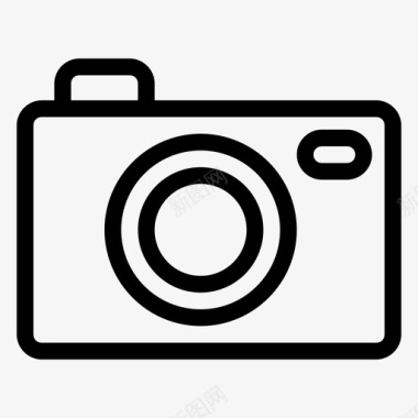 袖珍相机小型相机摄影图标图标